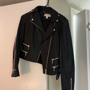 Michael Kors leather black jacket
